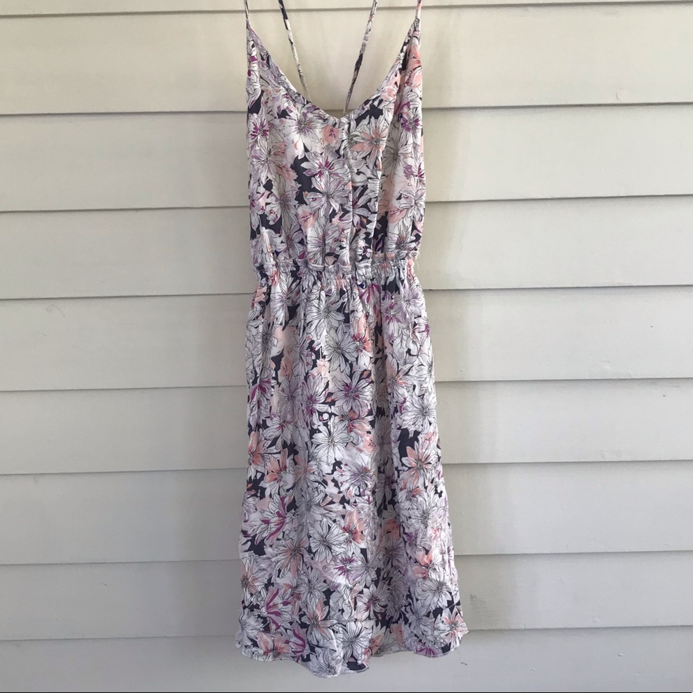 Floral O’Neill Dress Criss Cross Tie Back